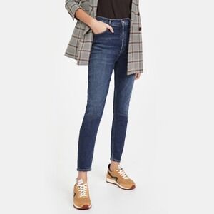 AGOLDE Nico High Rise Straight Leg Jeans Dark Wash Button Fly Women's Size 26